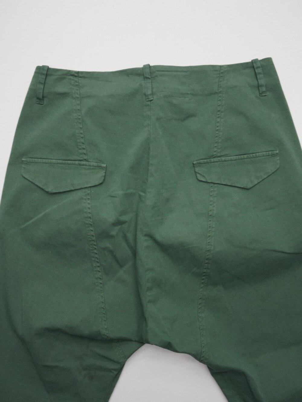 Nili Lotan Paris Drop Crotch Pants Size 6 Green - Picture 5 of 10